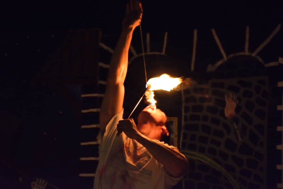 Fireshow mit Eddie Valentin Reina Paguera