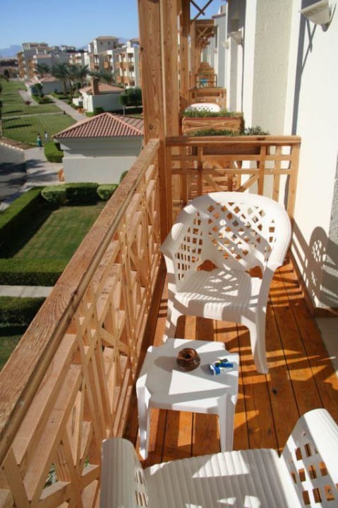 Balkon vom Zimmer Pickalbatros Dana Beach Resort - Hurghada