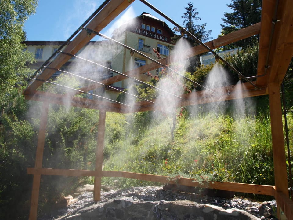 Wildwasser-Vernebelungsanlage Hotel Alpenblick