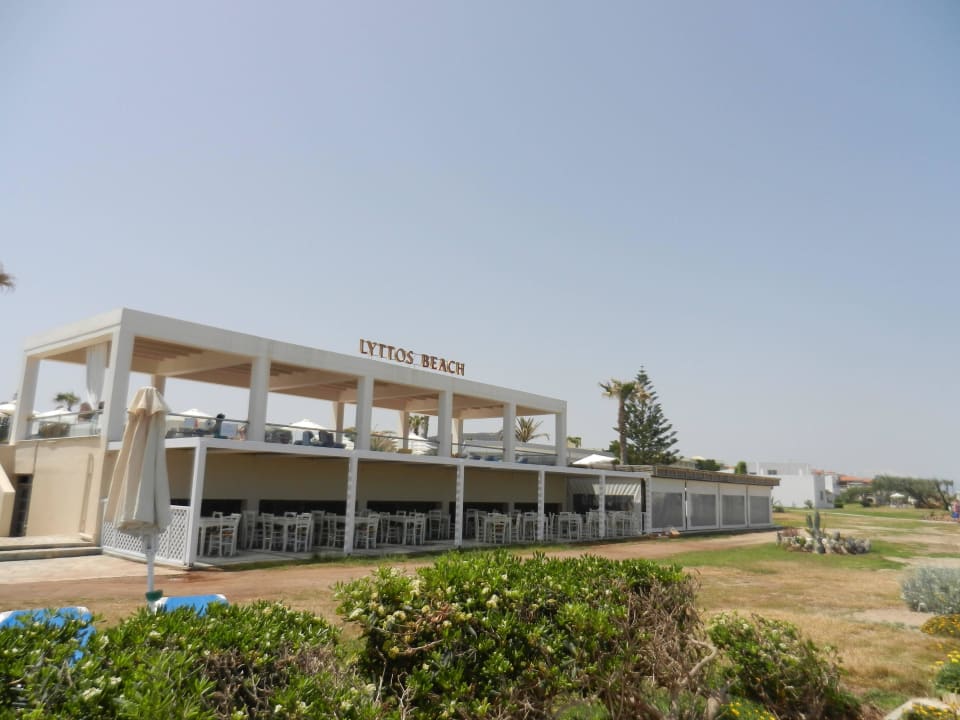 Leider geschlossene Taverne Lyttos Beach Hotel