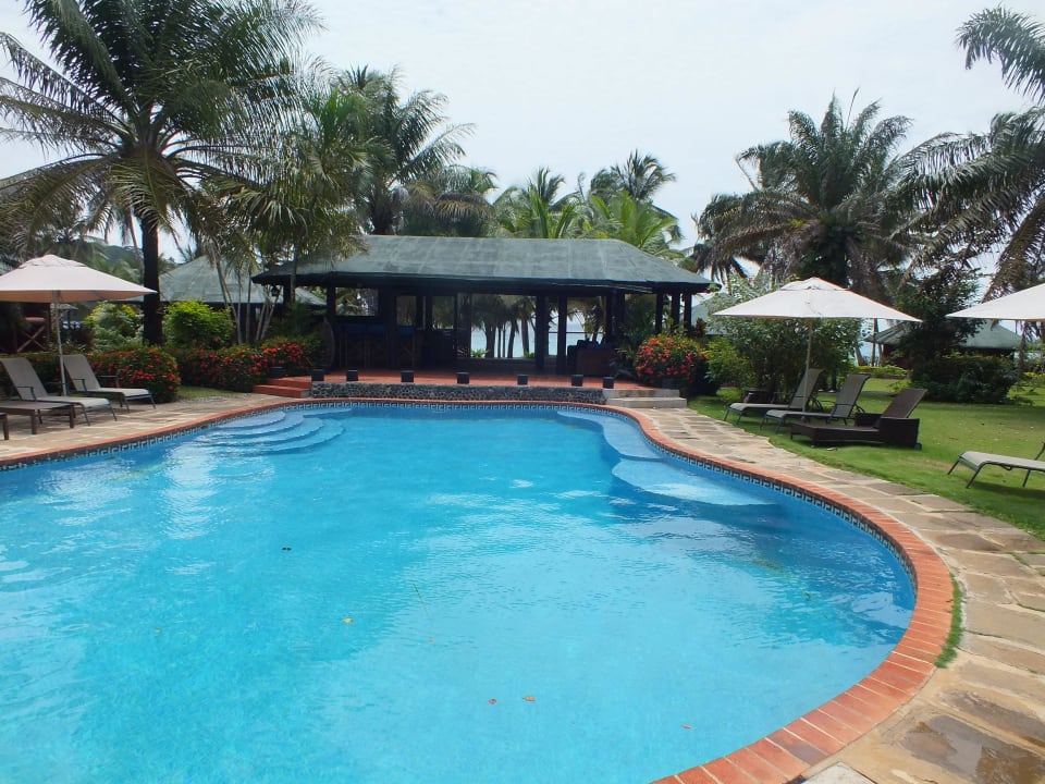 Pool mit Bar Hotel Bom Bom Island Resort