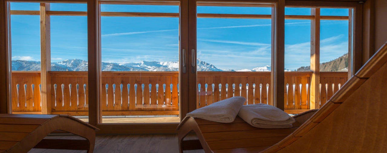 Vista dal Wellness Albergo Riglarhaus