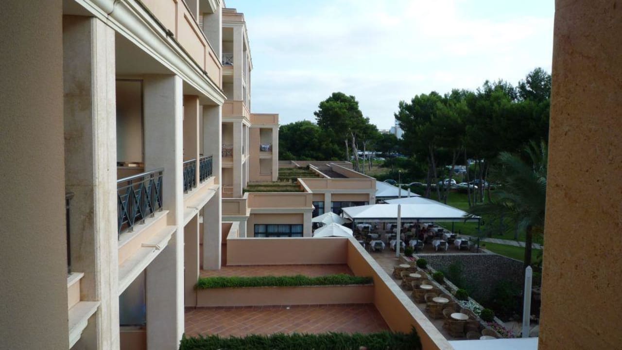 Ausblick vom Balkon am Morgen Hipotels Hipocampo Palace & Spa