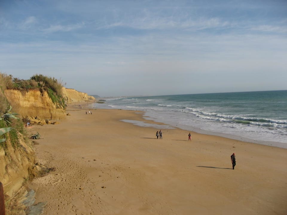 Blick vom Hotelgarten über den Strand Hipotels Flamenco Conil