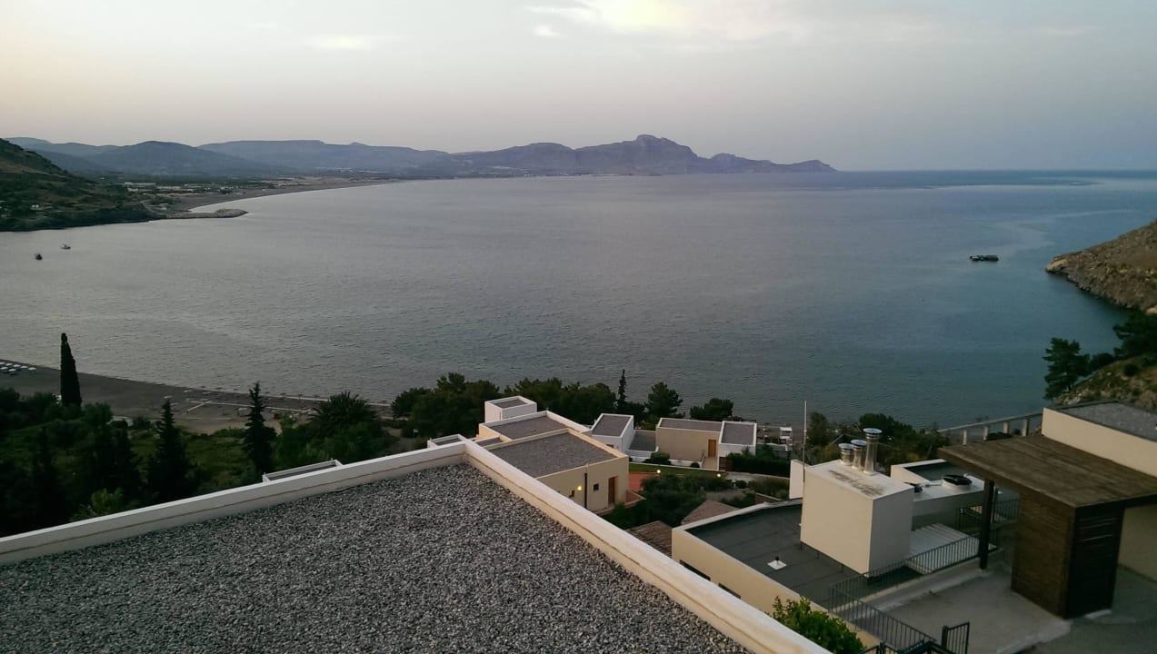 Aussicht auf die Vlicha Bucht  Lindos Mare, Seaside Hotel