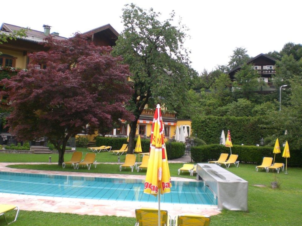 Beheizter Außenpool und Liegewiese Hotel Ferienparadies Lerch