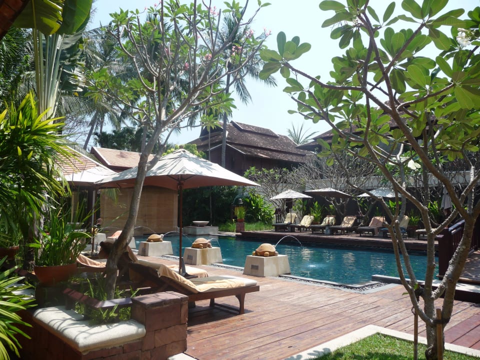 Hinterer Pool - Blick von unserem Zimmer Chaweng Regent Beach Resort