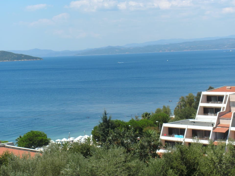 Blick zum Meer Akrathos Beach Hotel