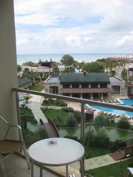 Blick vom Zimmerbalkon Sunis Kumköy Beach Resort Hotel & Spa