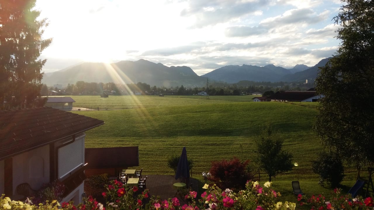 Ausblick vom Zimmer Gästehaus Kanstein