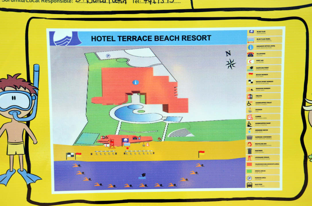 Lageplan Hotel Terrace Hotel Terrace Beach Resort