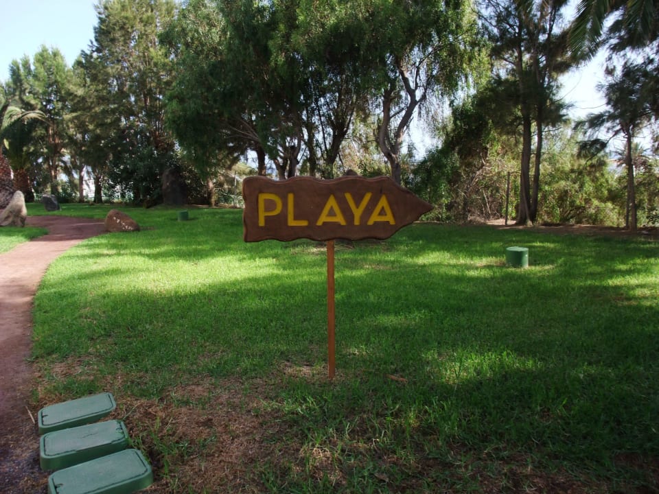 Gartenausgang in Richtung Strand allsun App.-Hotel Esquinzo Beach