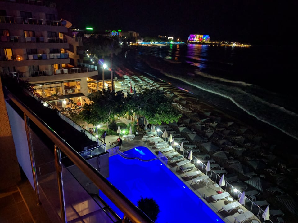 Ausblick Aska Hotel Just in Beach