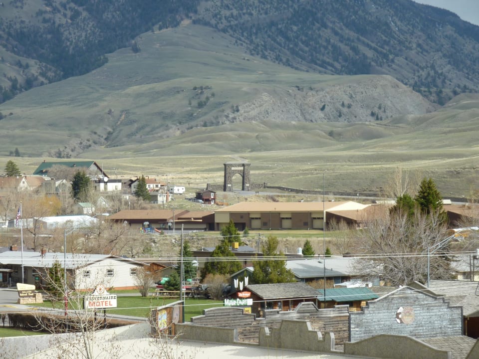 Blick Richtung Nordeingang Yellowstone N.P. Yellowstone Park North Travelodge