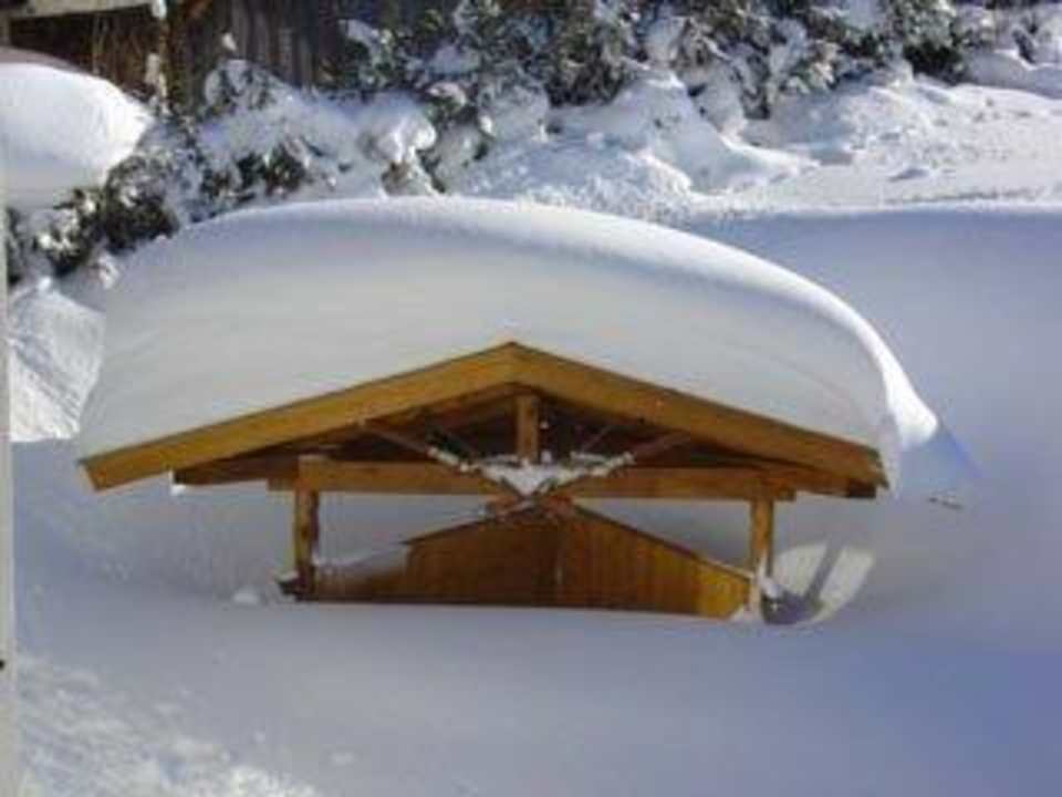 Grillecke Winter  Ferienwohnungen Walk