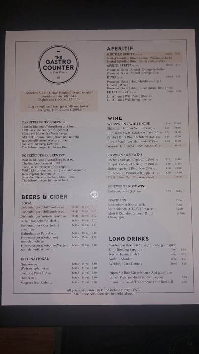 Gastro Four Points by Sheraton Panoramahaus Dornbirn