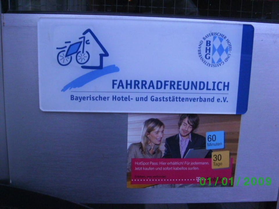 Auszeichnung - Fahrradfreundliches Hotel Hotel Apollo