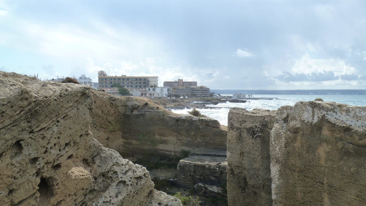 Rückblick zum Hotel von dem Fahrradweg AluaSoul Palma