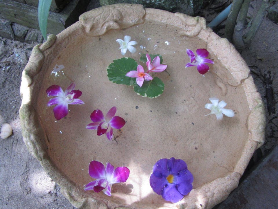 Fußdusche vor dem Bungalow Samui Paradise Chaweng Beach Resort & Spa