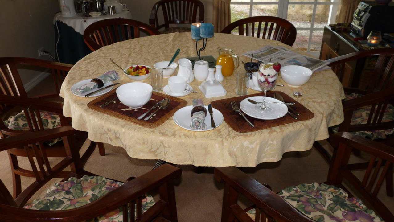 Frühstückstisch B&B Newberry Manor