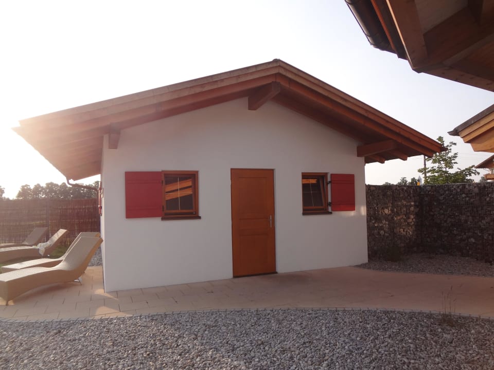 Aussensauna Blockhaus Hotel König Ludwig