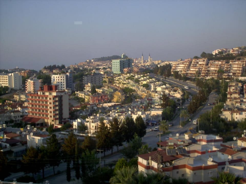Stadtansicht vom Balkon, andere Seite Hotel Palmin