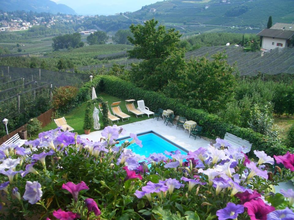 Blick vom Balkon Pension Schweigkofler