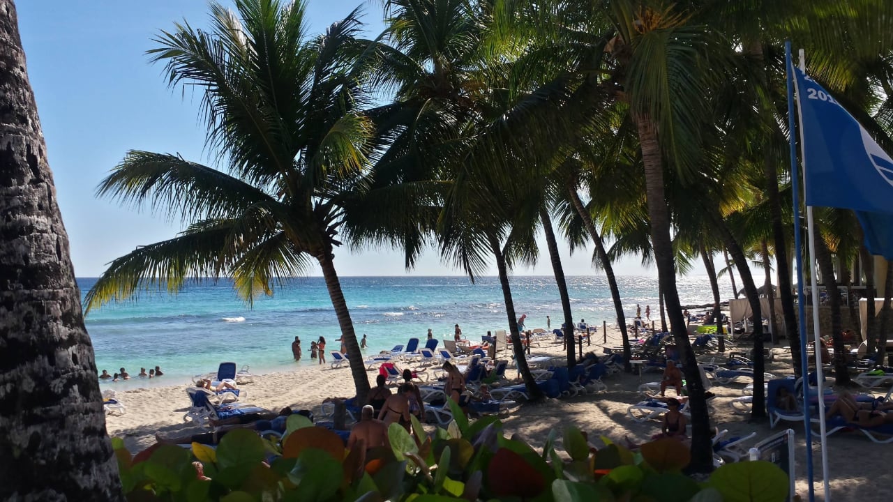 Strand mit viel Liegen  Hotel Viva Dominicus Beach by Wyndham - All Inclusive Resort