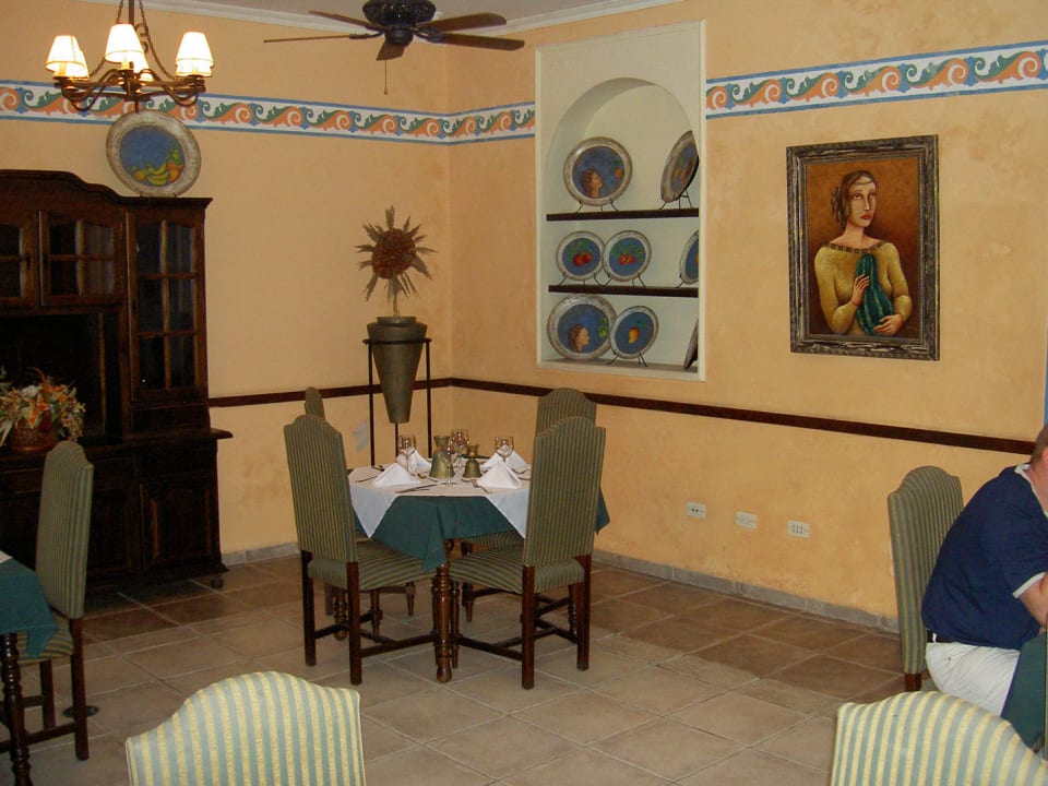 Frühstücksraum - wenn es mal regnete Hostal Beltran de Santa Cruz