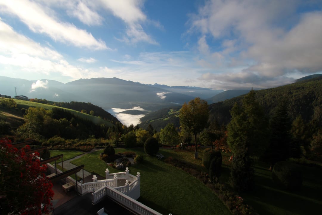 Vue le matin depuis notre balcon Parkhotel Holzerhof