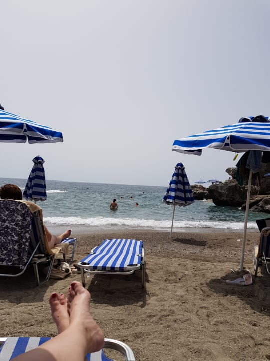 Ohne Badeschuhe geht nichts Hotel Kalithea Mare Palace