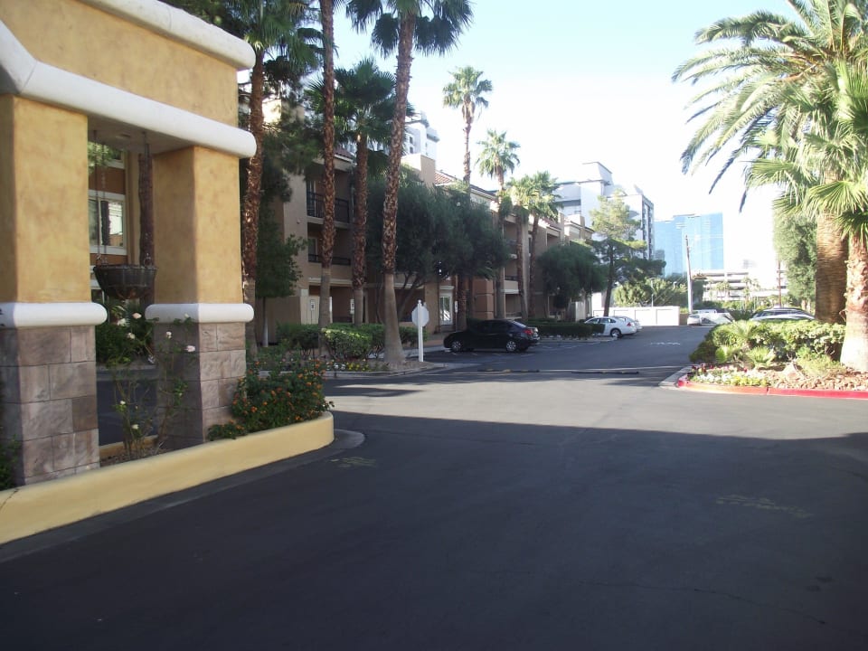 Einfahrt Hotel Desert Rose Resort