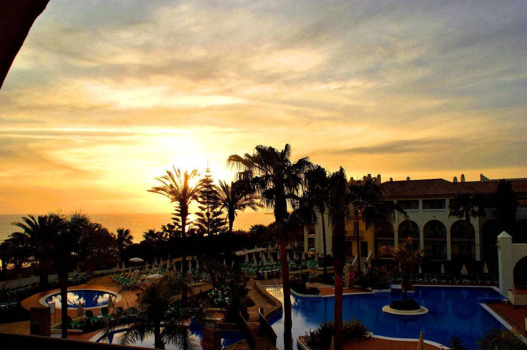 Ausblick vom Balkon vor Sonnenuntergang Fuerte Conil-Resort