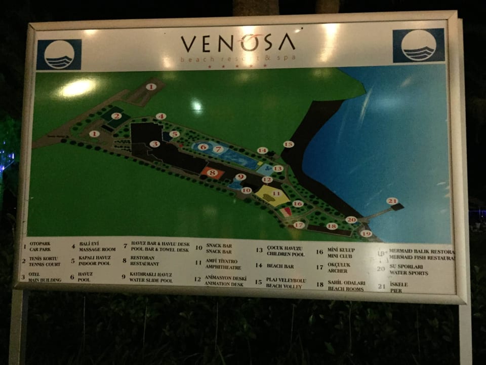 Übersichtsplan Venosa Beach Resort & Spa