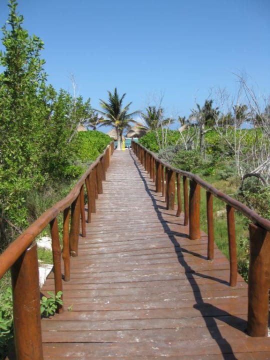 Holzsteg zum Strandabschnitt White Sand Grand Palladium Select White Sand Resort & Spa