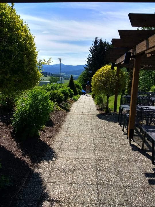 Außenbereich des Restaurants Hotel Sonnenhof