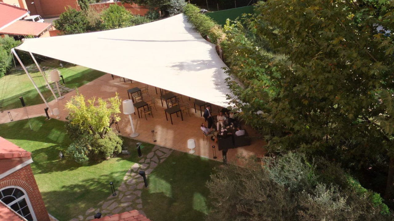 Blick aus dem Fenster Rafaelhoteles Atocha