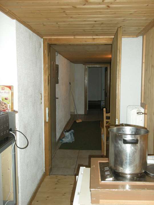 Sicht von der Küche in den Flur Haus Landes