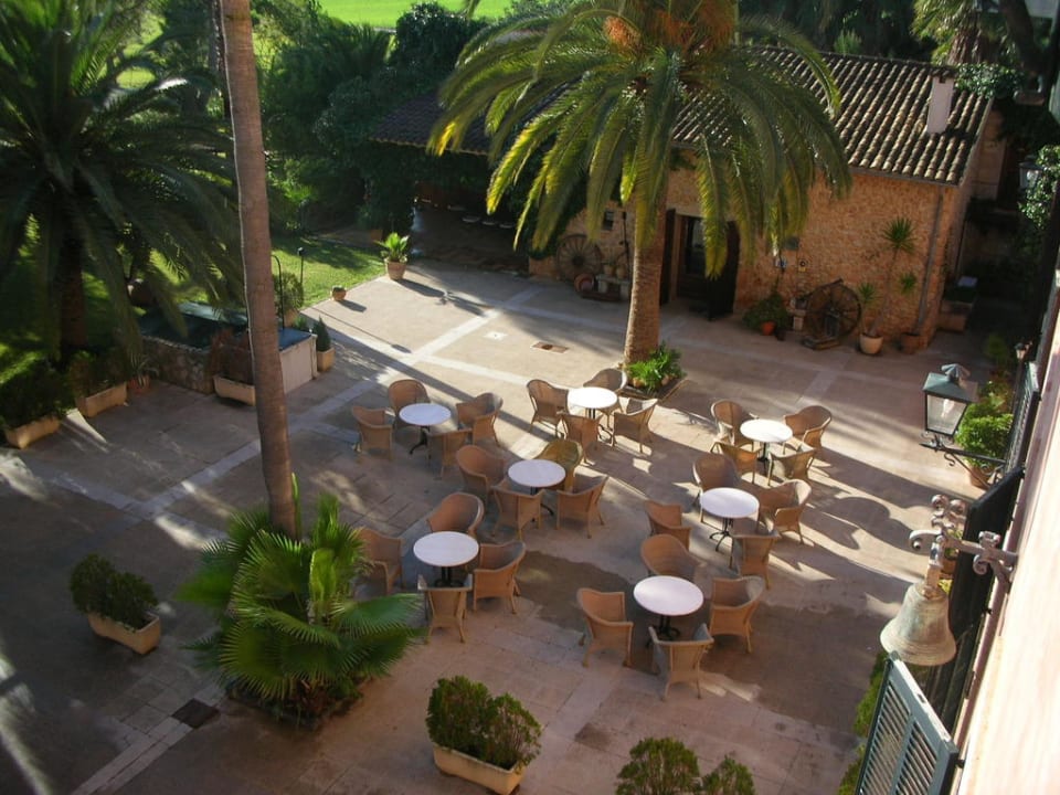 Mein Ausblick auf die Frühstücksterrasse Virrey Finca Hotel