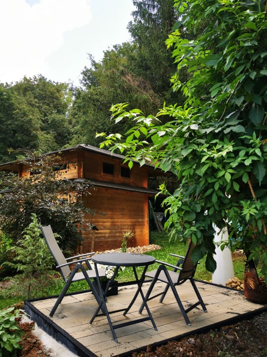 Gartenanlage Pension Am Waldrand