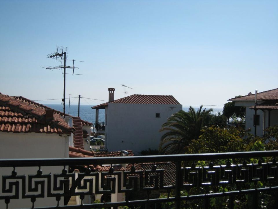 Blick vom Balkon (Maisonette) Studios Nikiti Beach