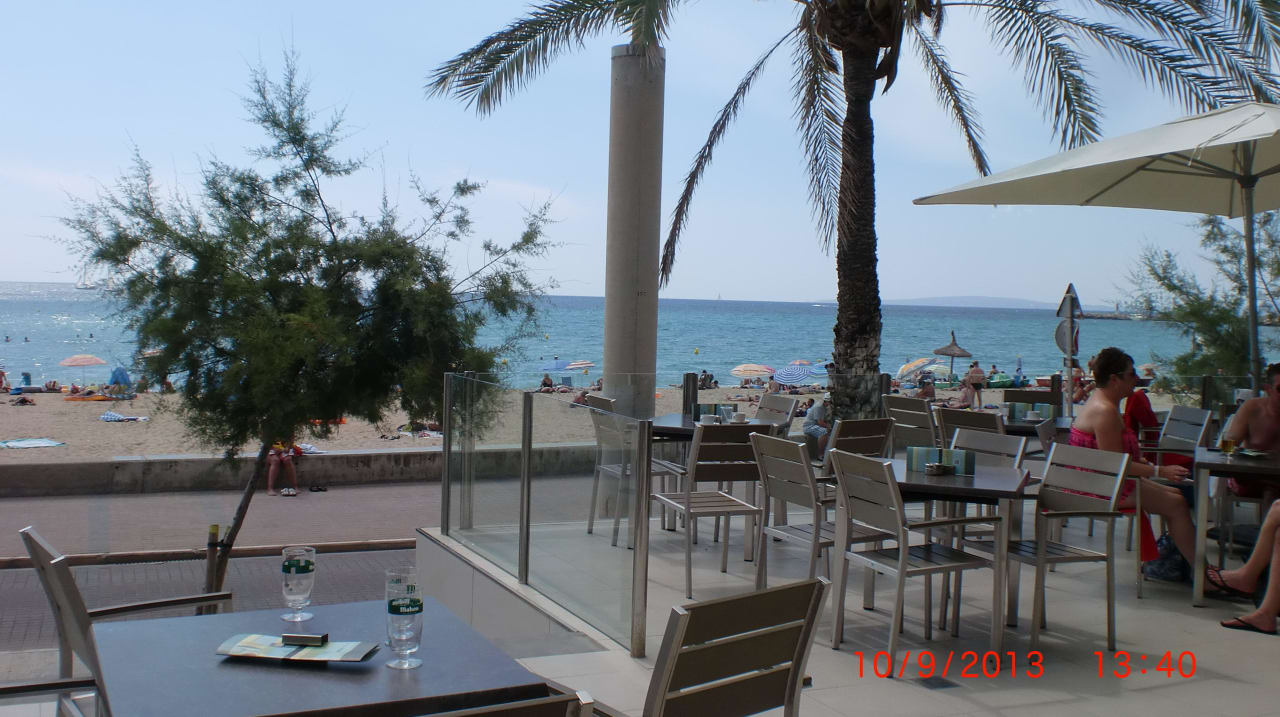 Blick von der Terrasse zum Meer Hotel Edén Palma Playa - Adults Only