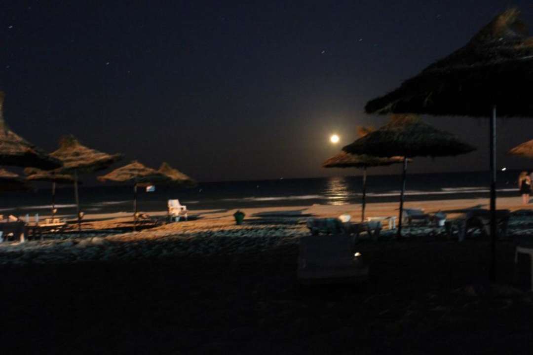 Strand bei Nacht Mahdia Beach & Aquapark