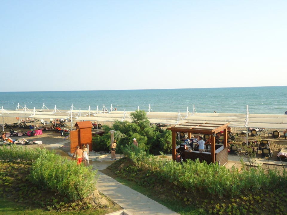 Vue bar de la plage et mer Sherwood Dreams Resort