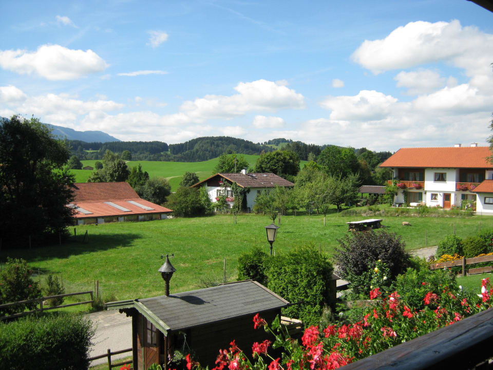 Ausblick vom Balkon Gästehaus Bergfrieden