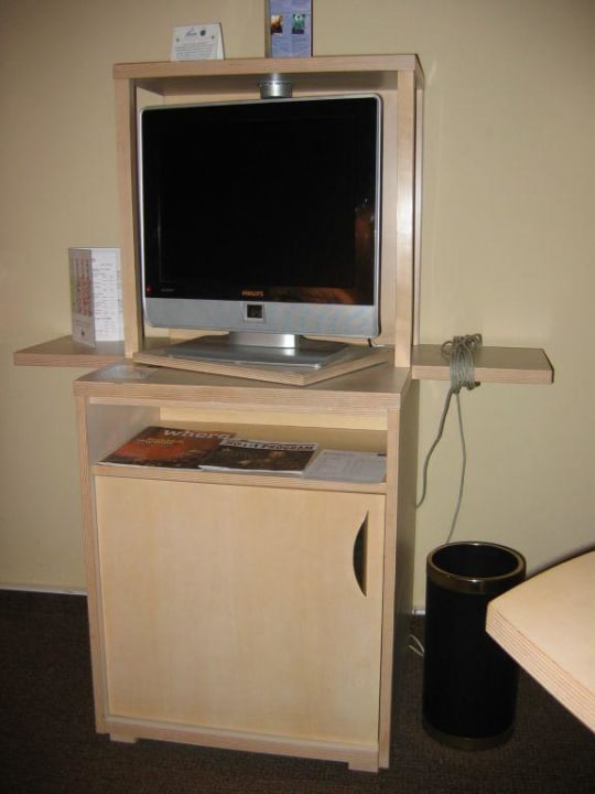 Die Fernsehkonsole im Zimmer Mercure Budapest Korona Hotel