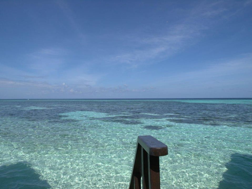 Zugang zum Wasser aus den Wasserbungalows Adaaran Select Hudhuran Fushi - Premium All Inclusive
