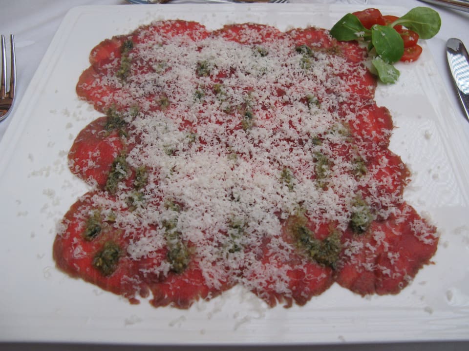 Carpaccio im La Tosca - sehr lecker! H10 Costa Adeje Palace