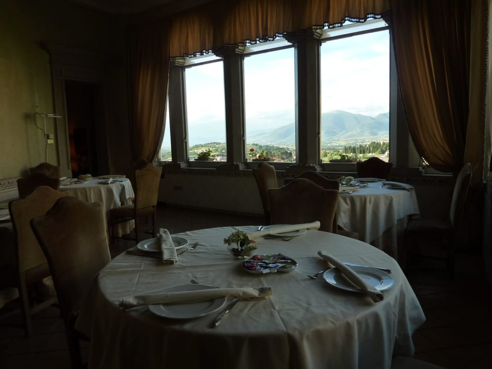 Frühstückssaal mit Aussicht Hotel Palazzo Dragoni