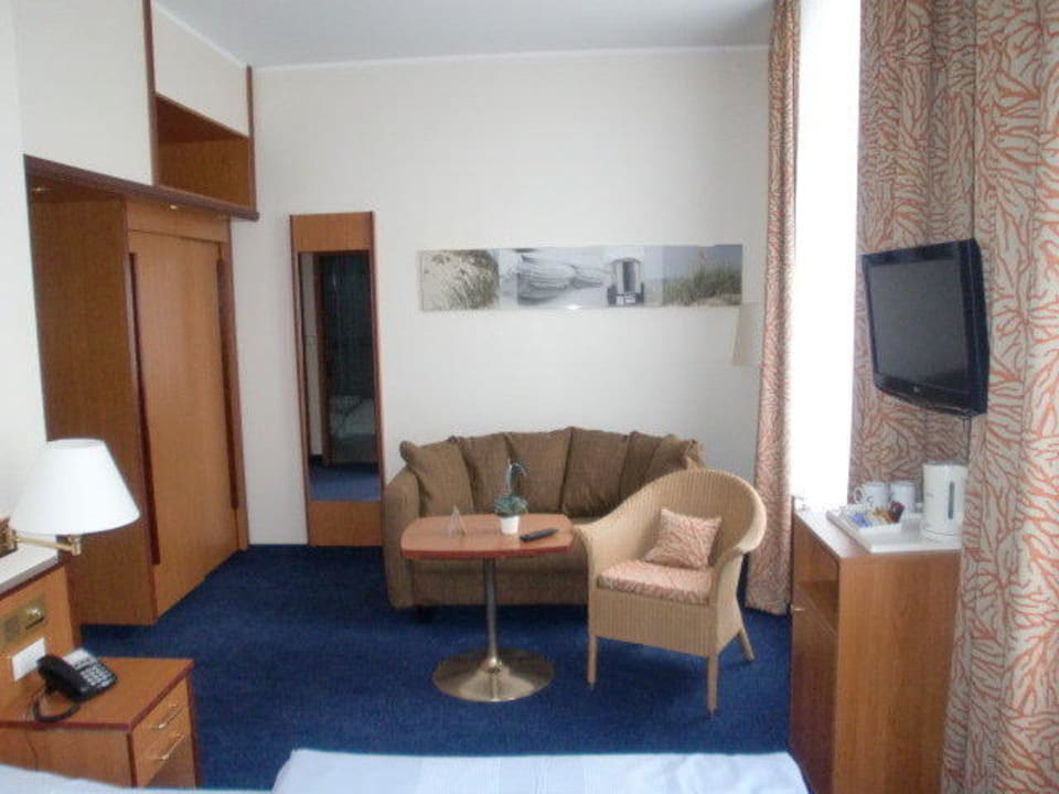 Aktuelle Ansicht eines neu gestalteten Zimmers Inselhotel Bruns